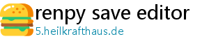 renpy save editor